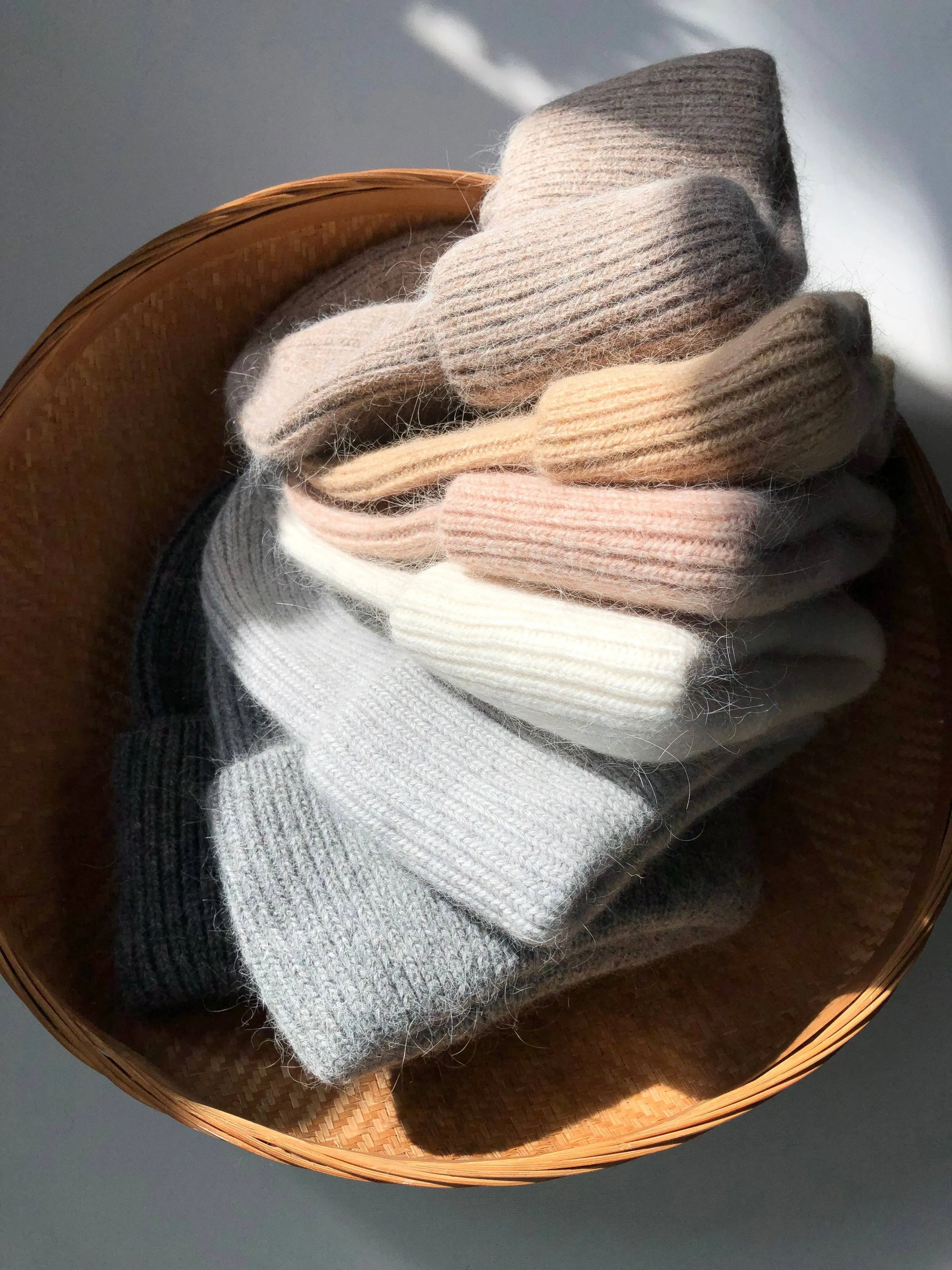 2024 ROYAL ANGORA BEANIE - neutral: Mushroom