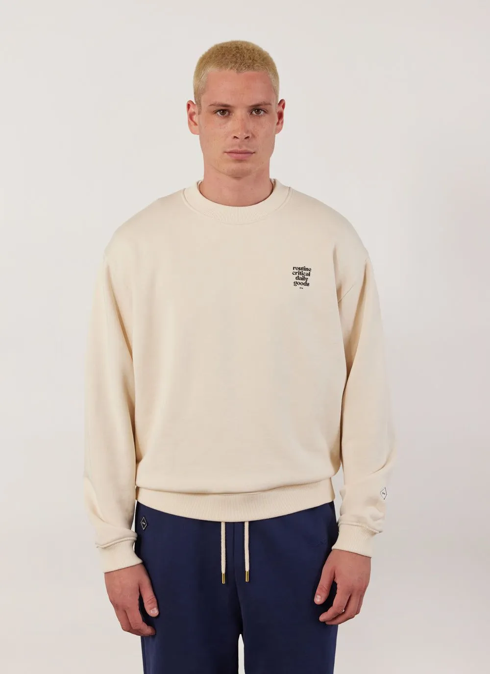 Bark and Stroll Auxiliary Sweatshirt | Cotton | Ecru