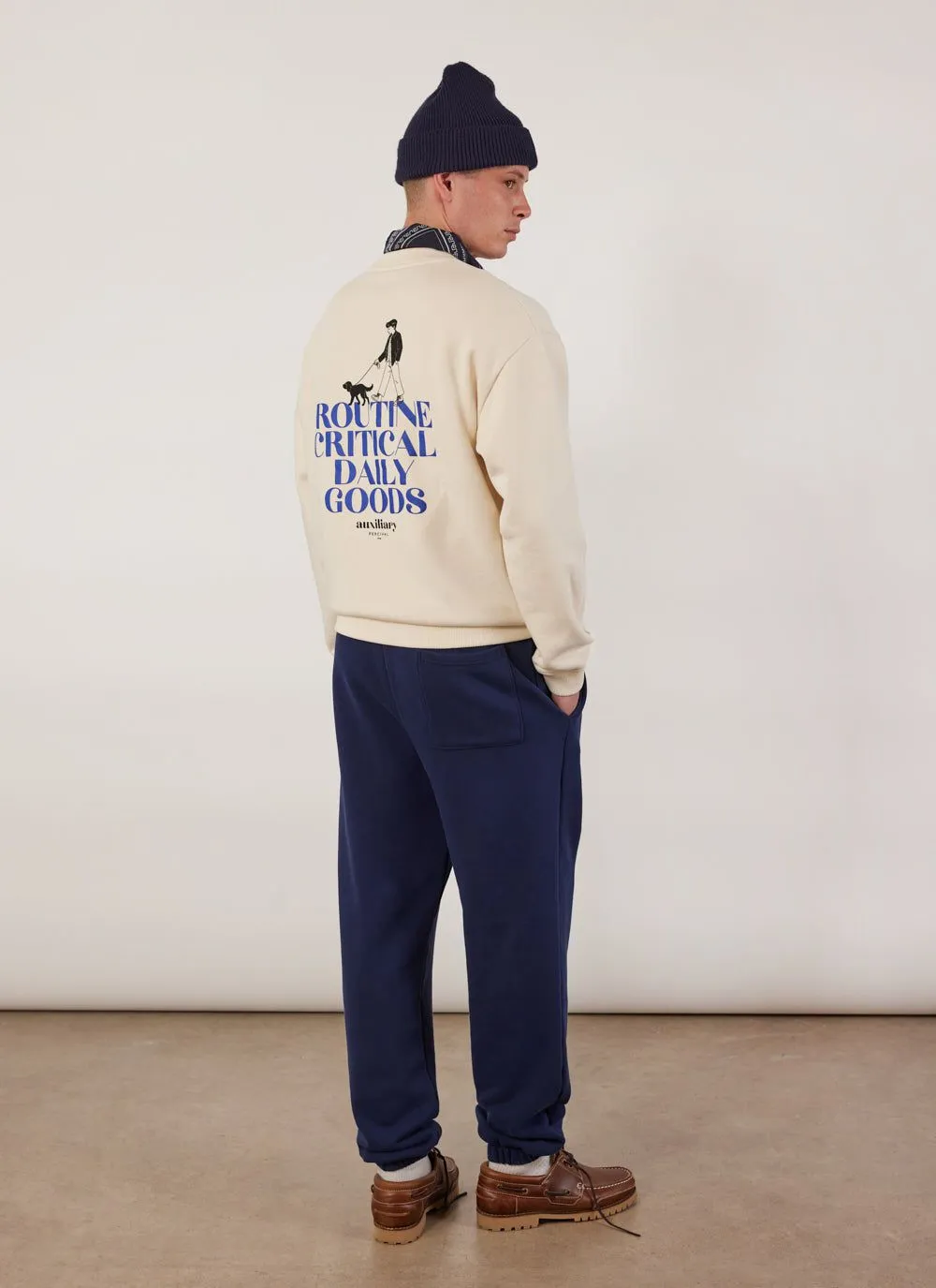 Bark and Stroll Auxiliary Sweatshirt | Cotton | Ecru