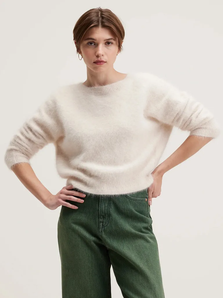 Bellerose Datev V Sweater in Parchment