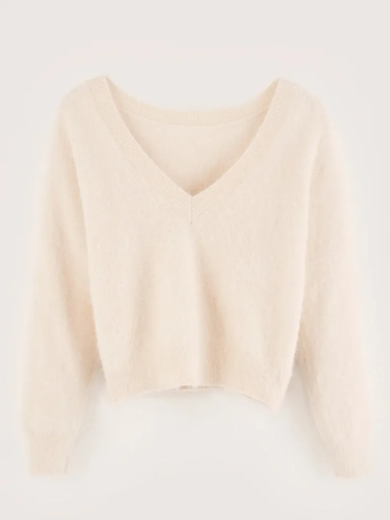 Bellerose Datev V Sweater in Parchment