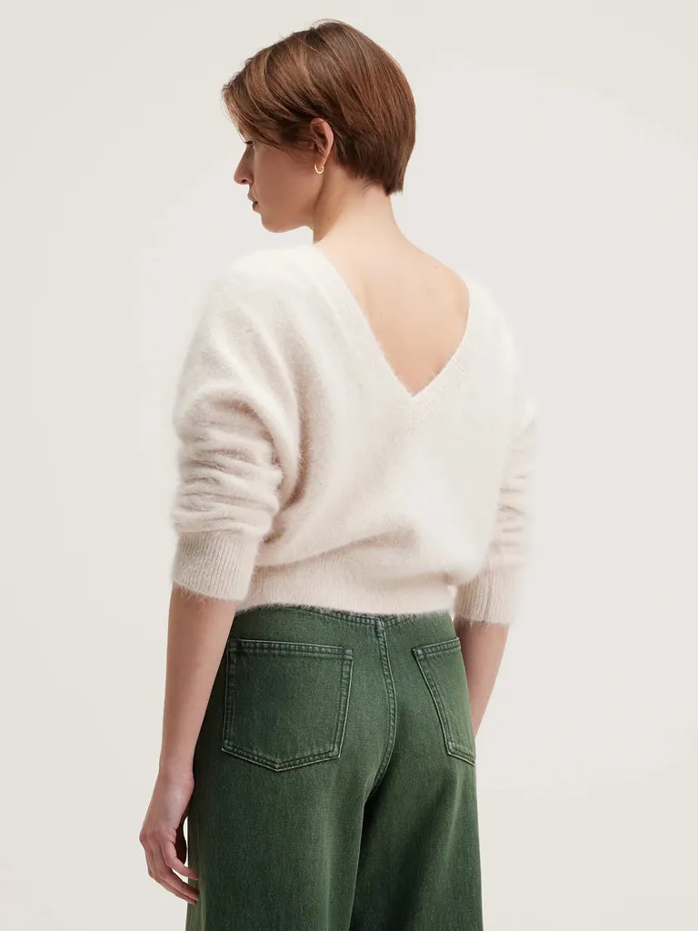 Bellerose Datev V Sweater in Parchment