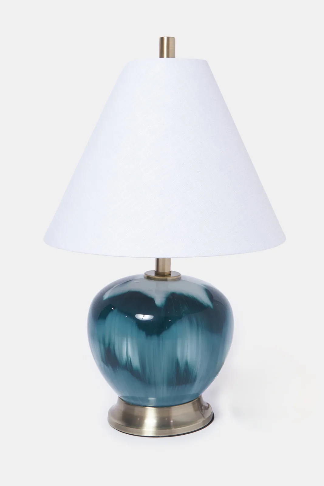 Blue Glass Table Lamp