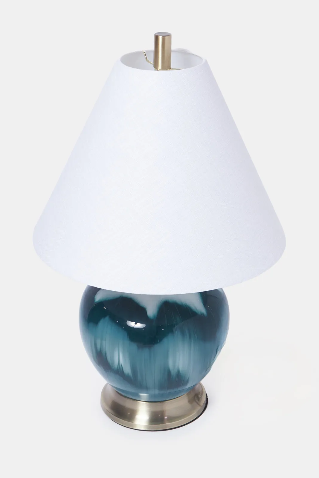 Blue Glass Table Lamp