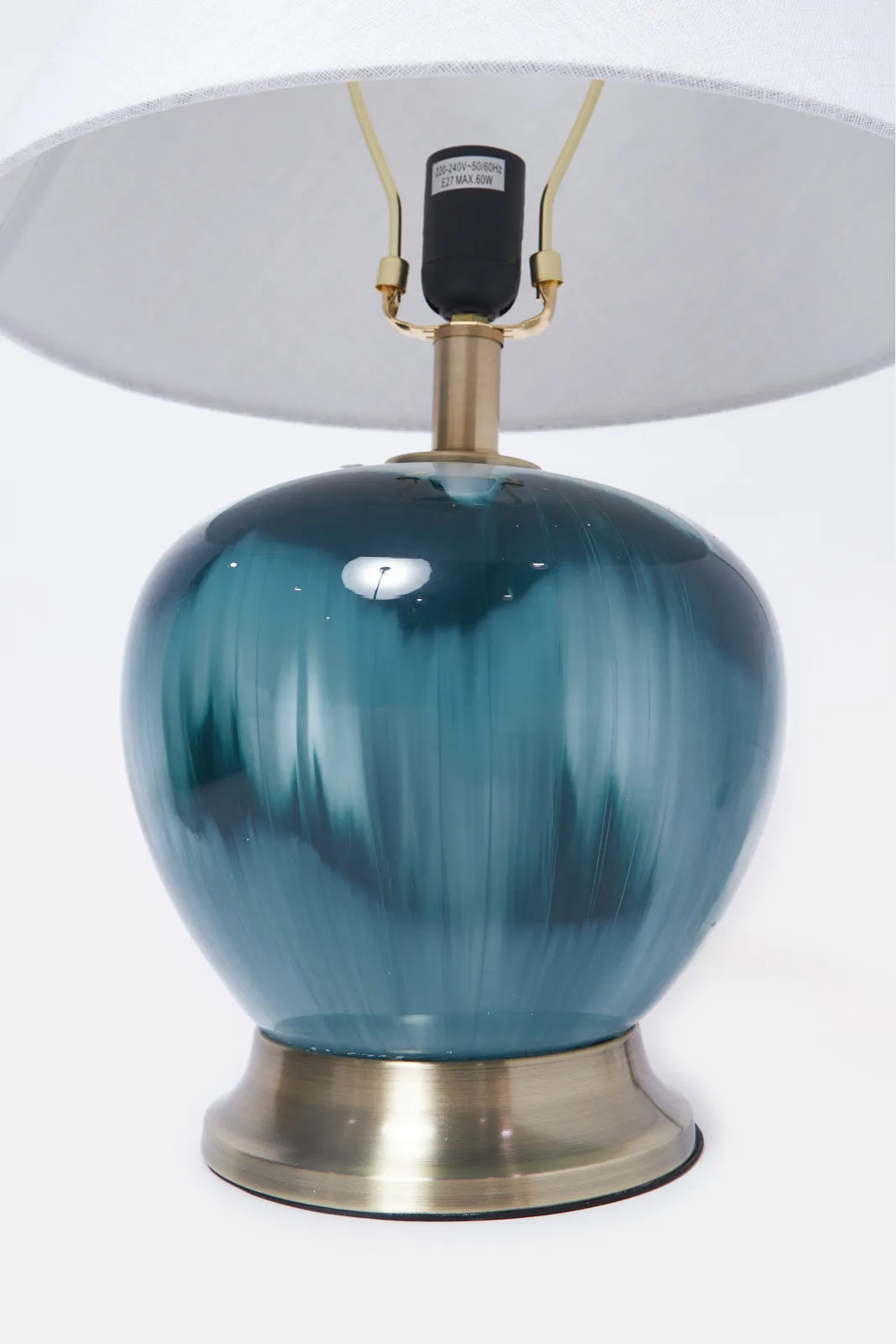 Blue Glass Table Lamp