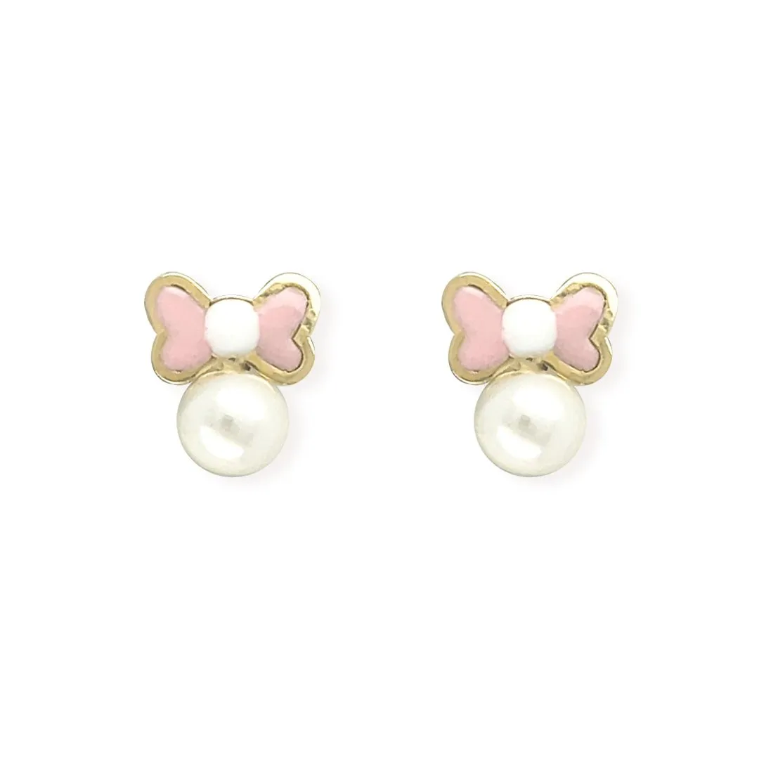 Bow & Pearl Earrings