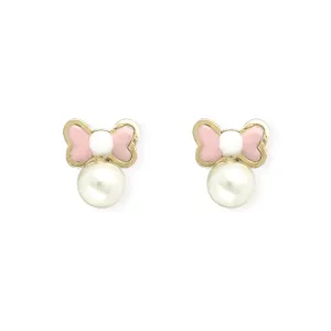 Bow & Pearl Earrings