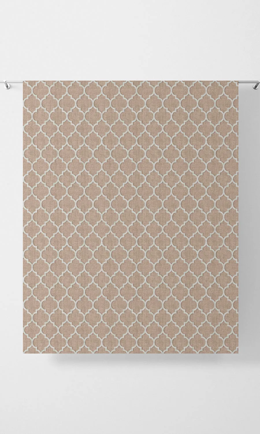 'Carrara' Trellis Tile Print Shades (Blush Pink/ White)