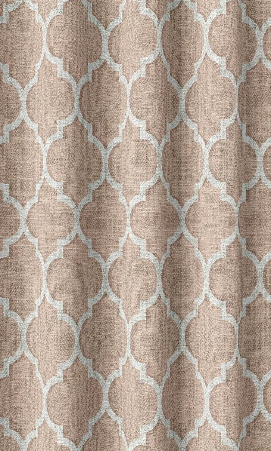 'Carrara' Trellis Tile Print Shades (Blush Pink/ White)