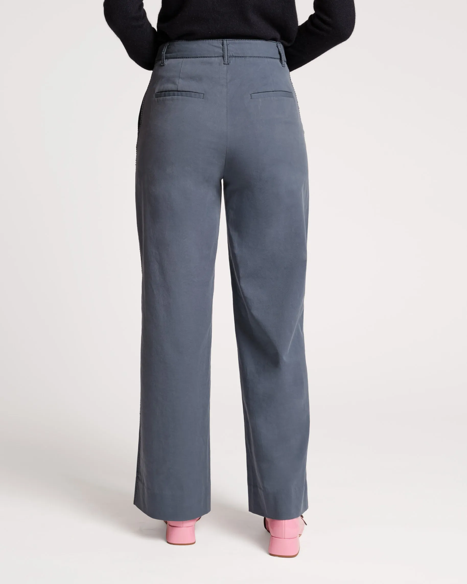 Charlotte Pant Cotton Navy