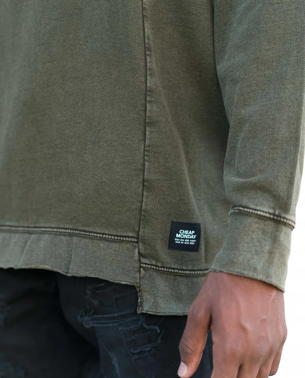 Cheap Monday Default Wash Sweat Mud Green
