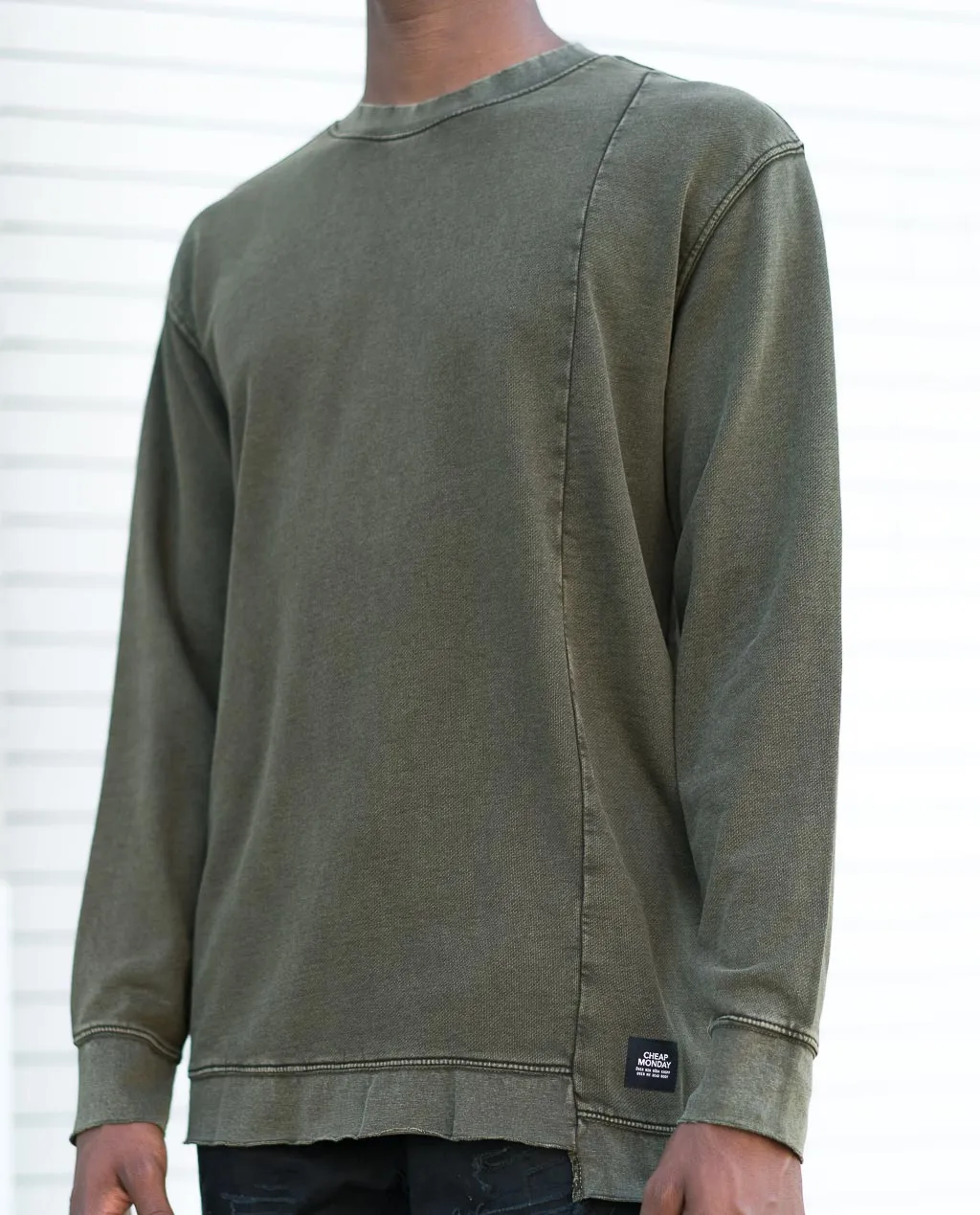Cheap Monday Default Wash Sweat Mud Green