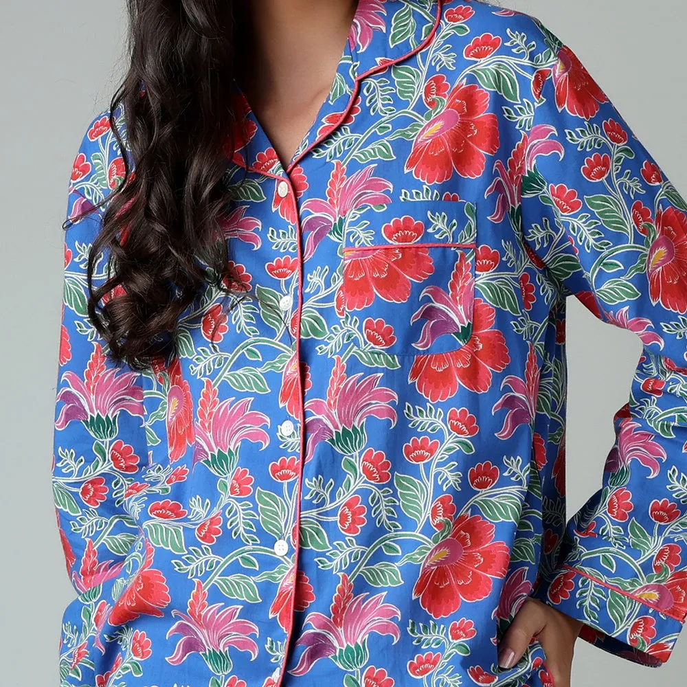 Clarence Indigo PJ Set