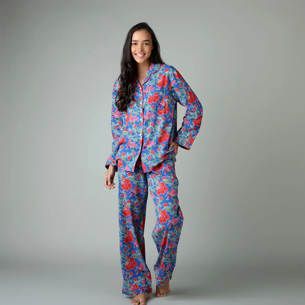 Clarence Indigo PJ Set