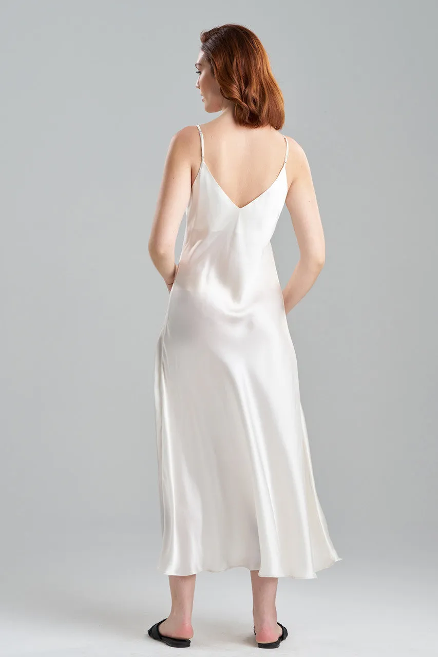 Couture Miyoshi Embroidered Silk Gown