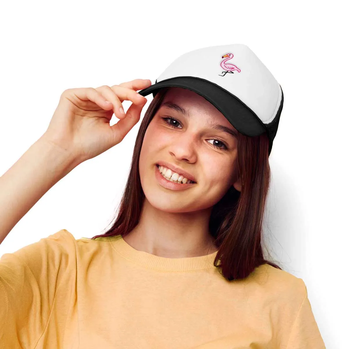 Dalix Pink Flamingo Trucker Hat