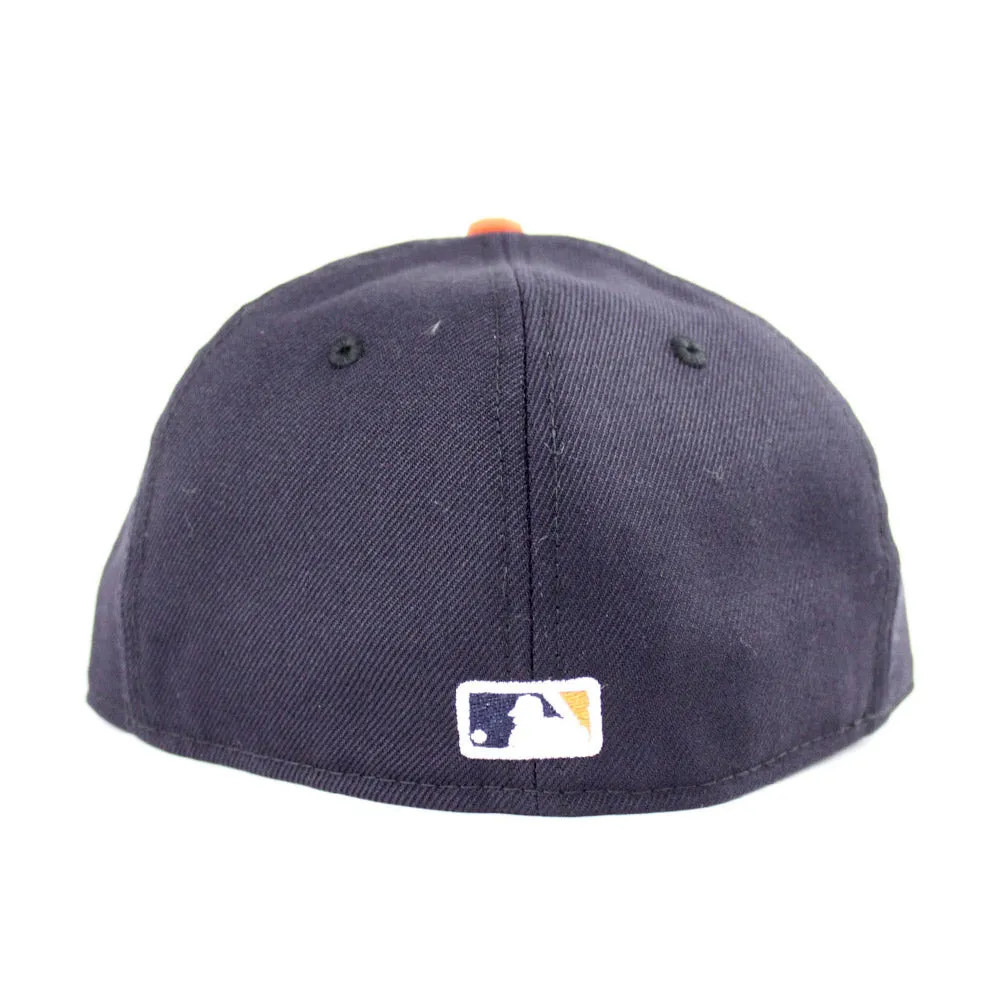 Detroit Tigers 1999-2006 RD New Era 59Fifty Fitted Hat (Light Navy Gray Under Brim)