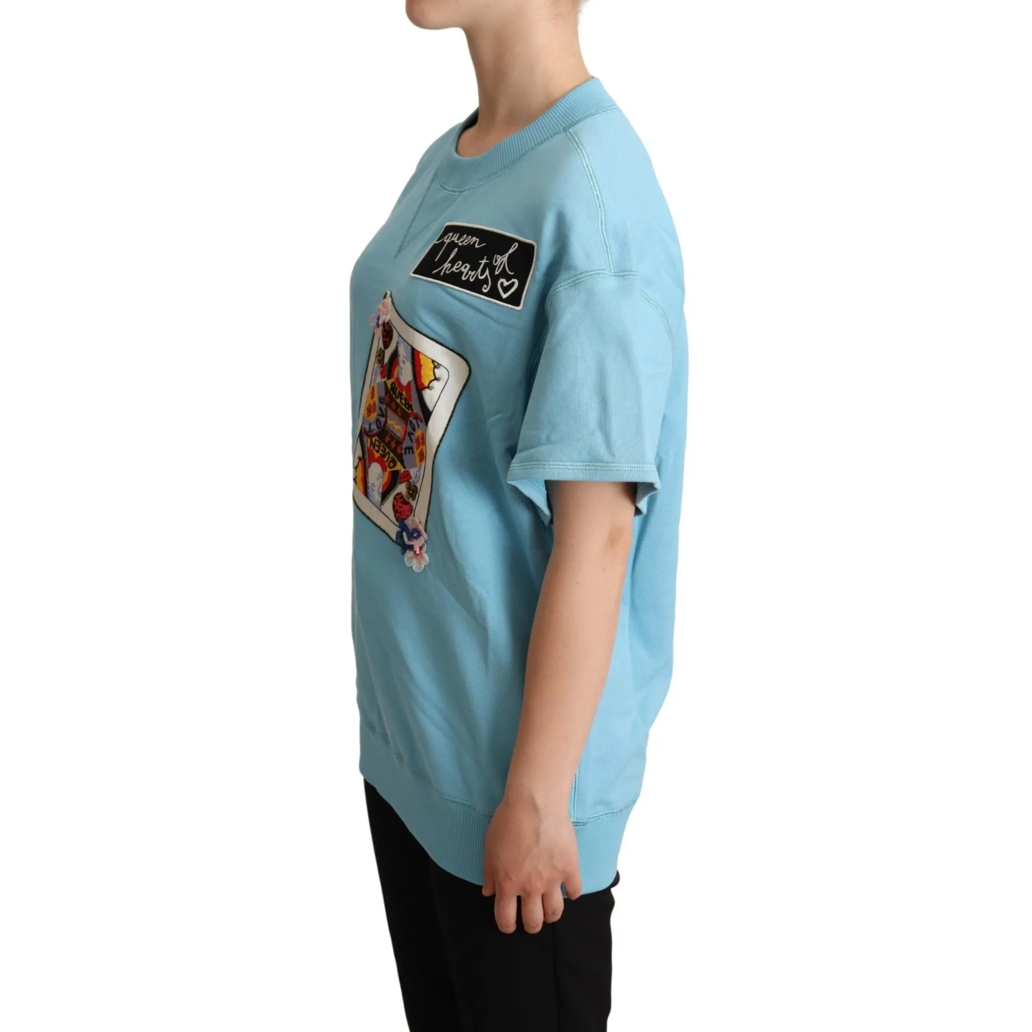 Dolce & Gabbana Queen of Hearts Cotton Sweater