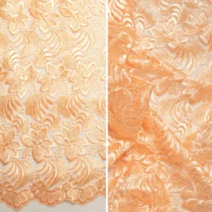 Embroidered Lace BF-61200 Peach