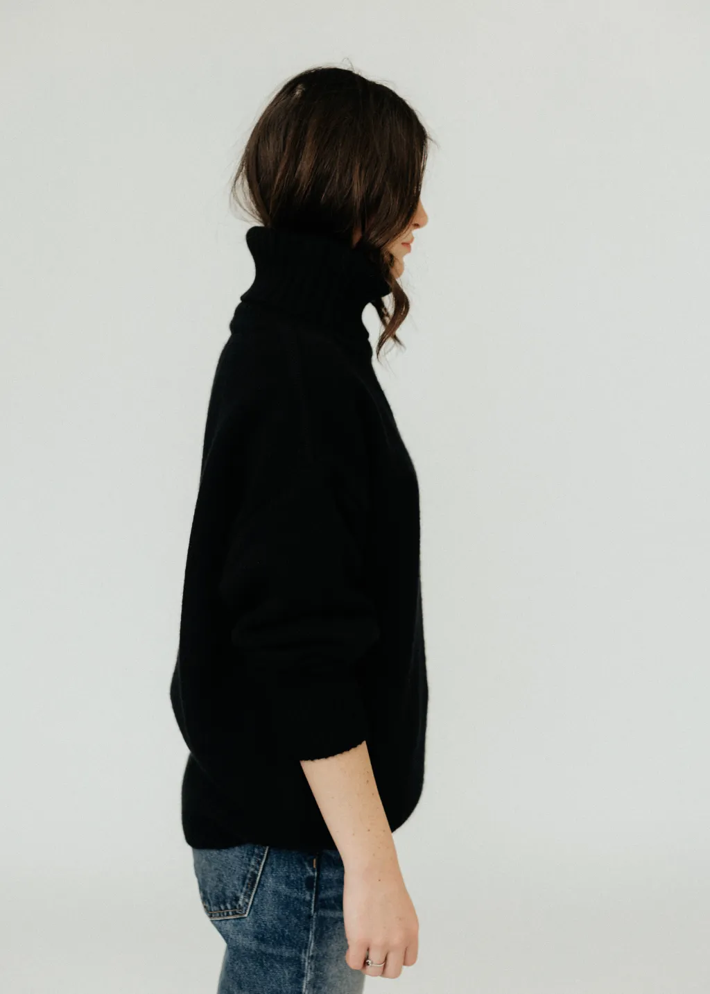 Extreme Cashmere N20 Oversized Xtra Turtleneck Sweater in Raven