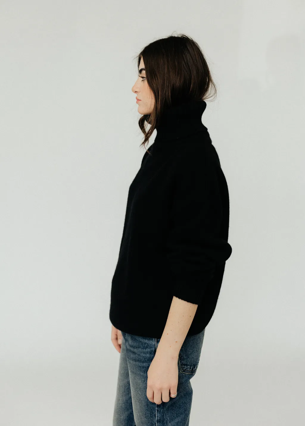 Extreme Cashmere N20 Oversized Xtra Turtleneck Sweater in Raven