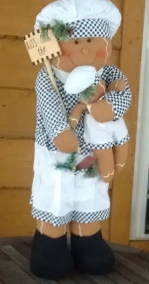 Gingerbread Man  Novelty decorative item. 4 styles