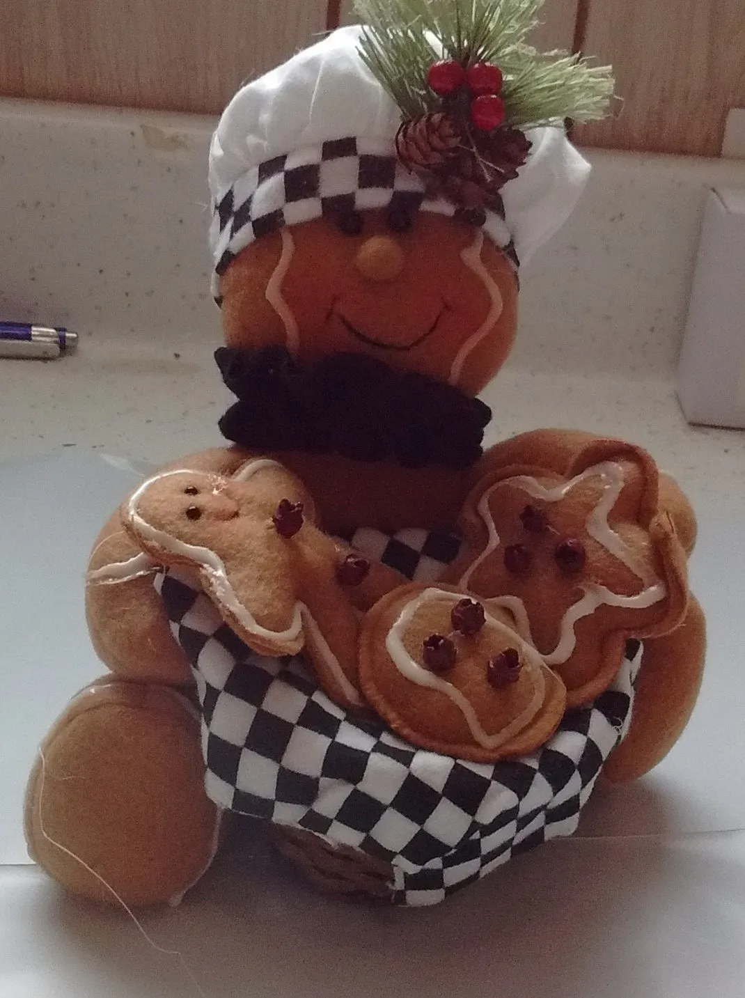 Gingerbread Man  Novelty decorative item. 4 styles