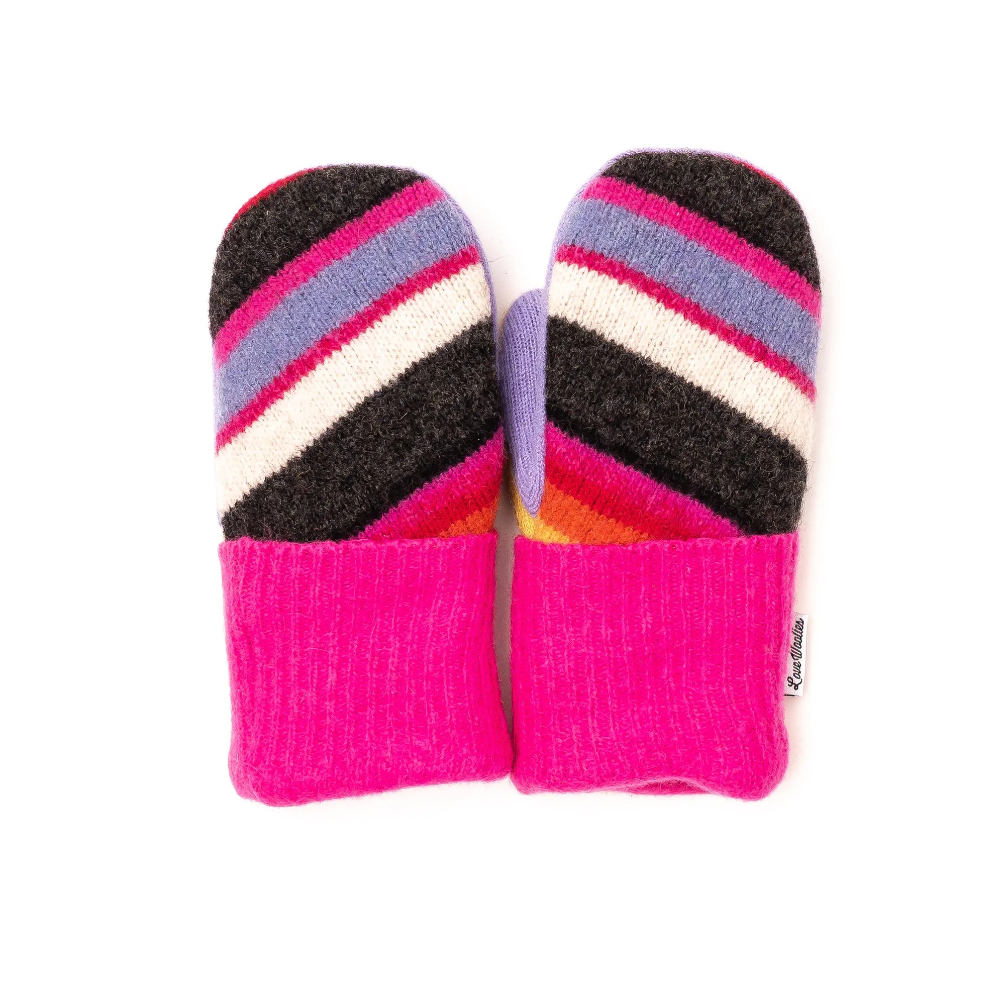 Large Kid's Wool Sweater Mittens | Snow Bunnies