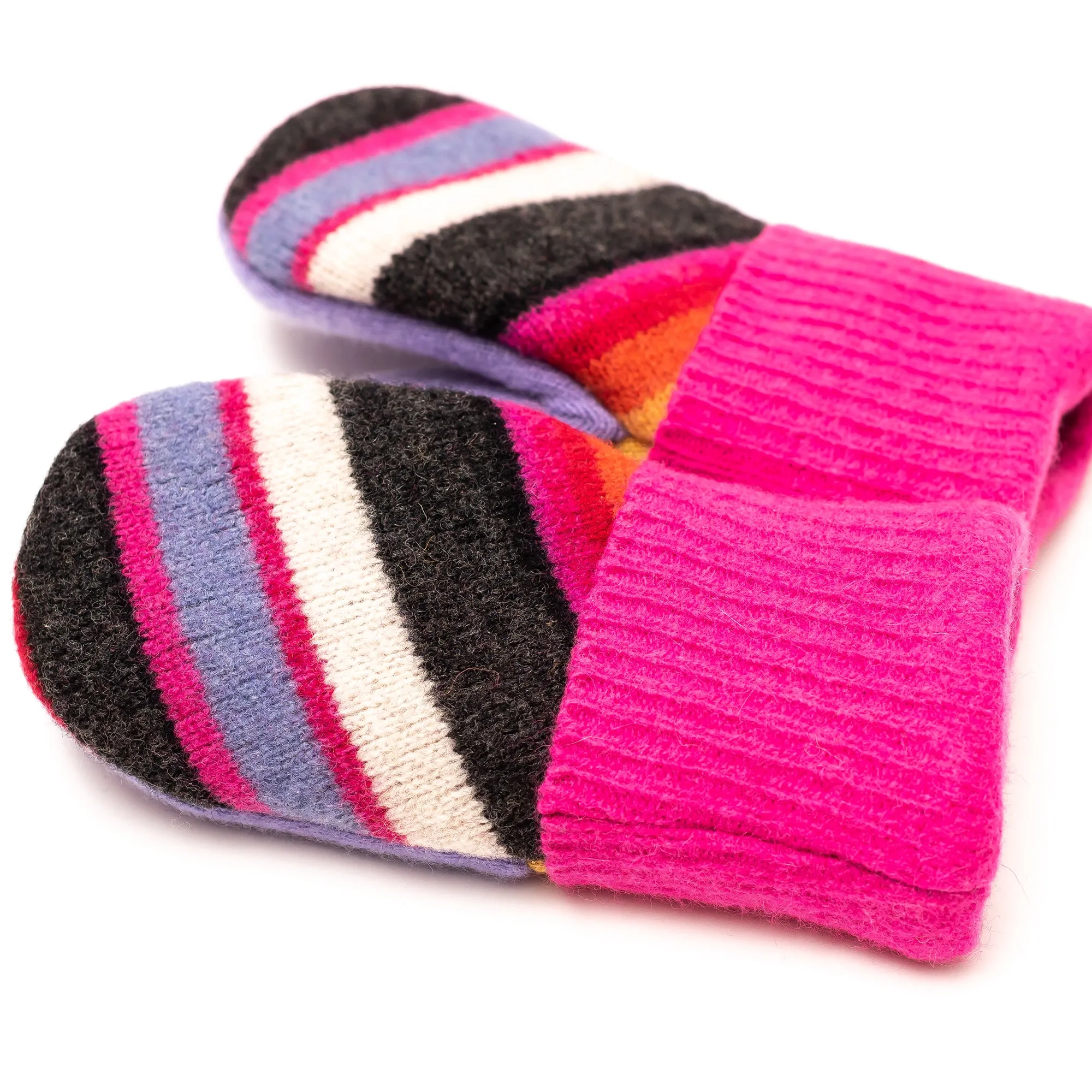 Large Kid's Wool Sweater Mittens | Snow Bunnies