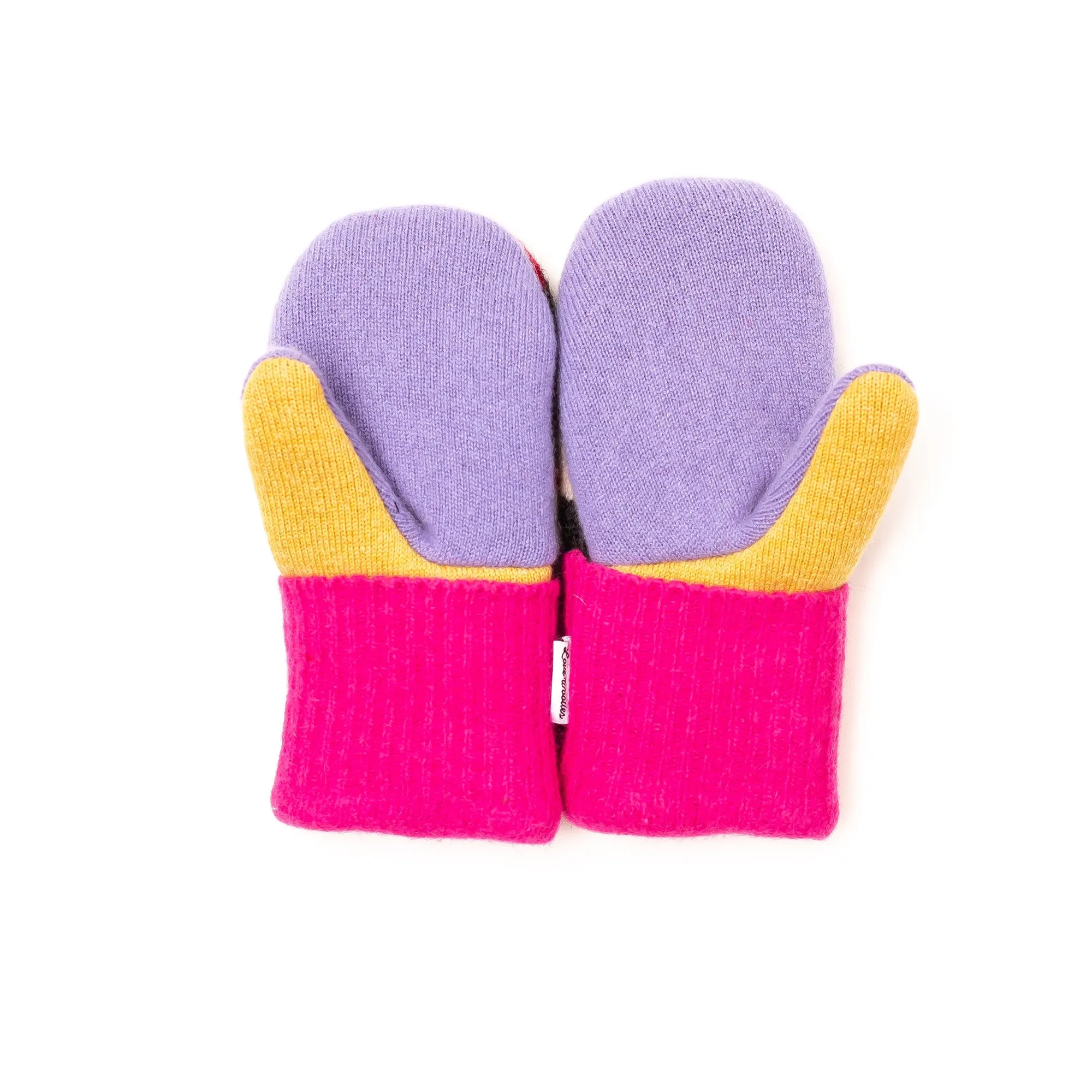 Large Kid's Wool Sweater Mittens | Snow Bunnies