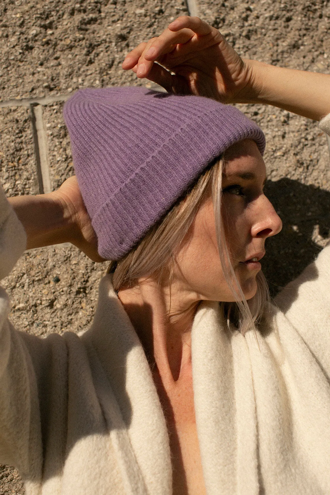 Lavender  Bea Rib Beanie