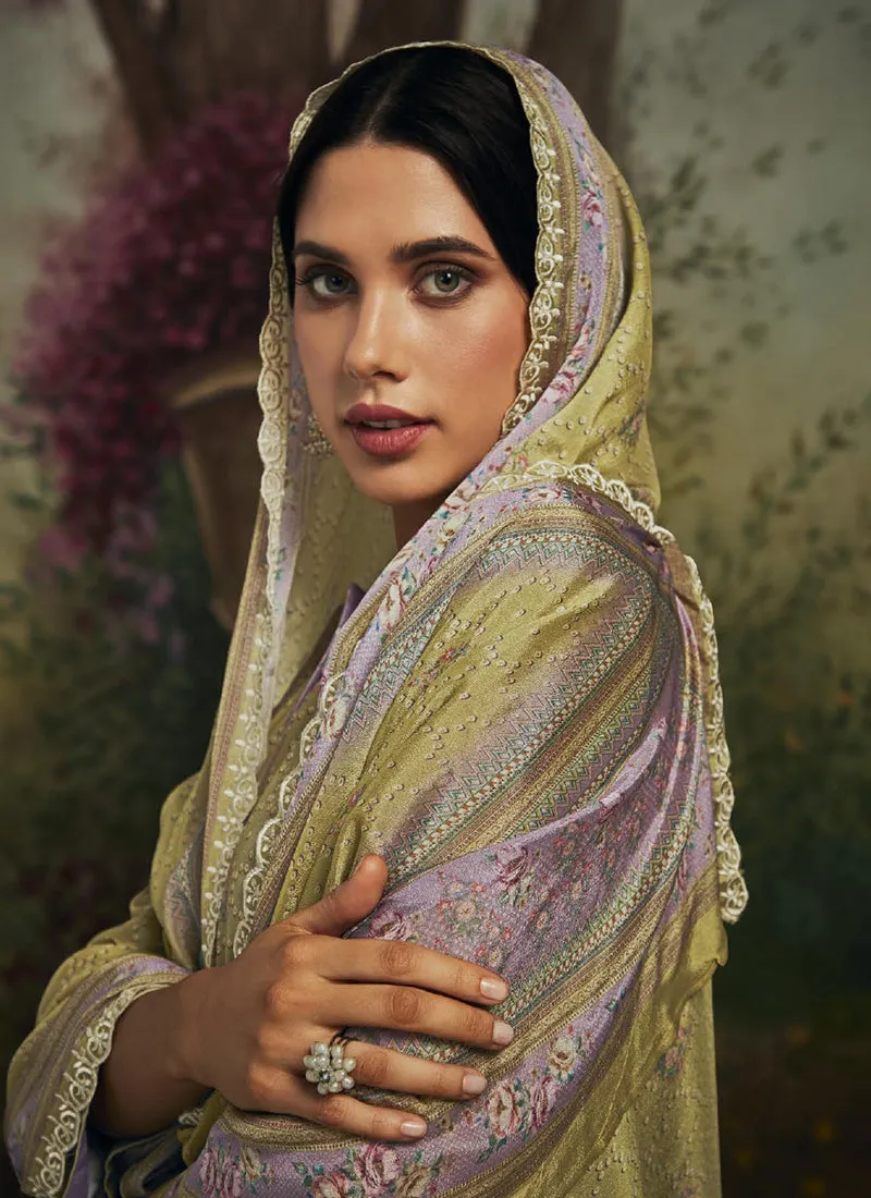Lemon Yellow Chikankari Embroidery Salwar Kameez Suit
