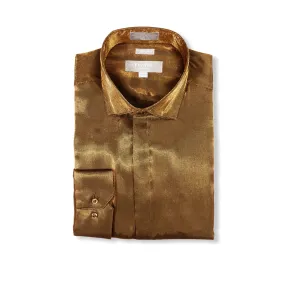 MARQUIS: Shiny Slim Fit Shirt