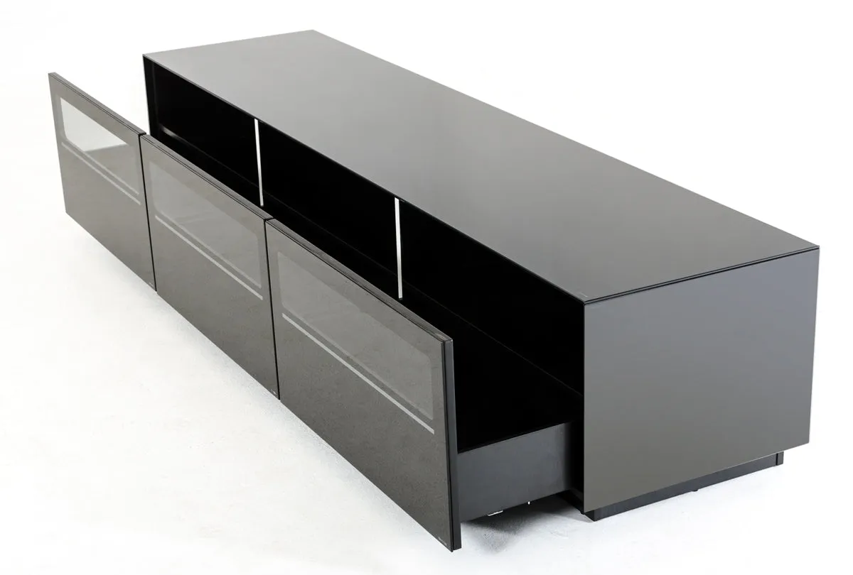Modrest Landon Contemporary Black TV Stand