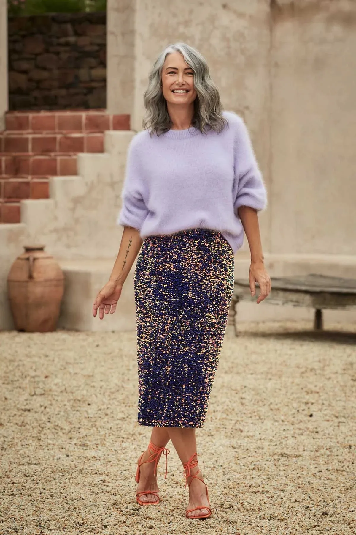Montreal Angora Knit Lilac