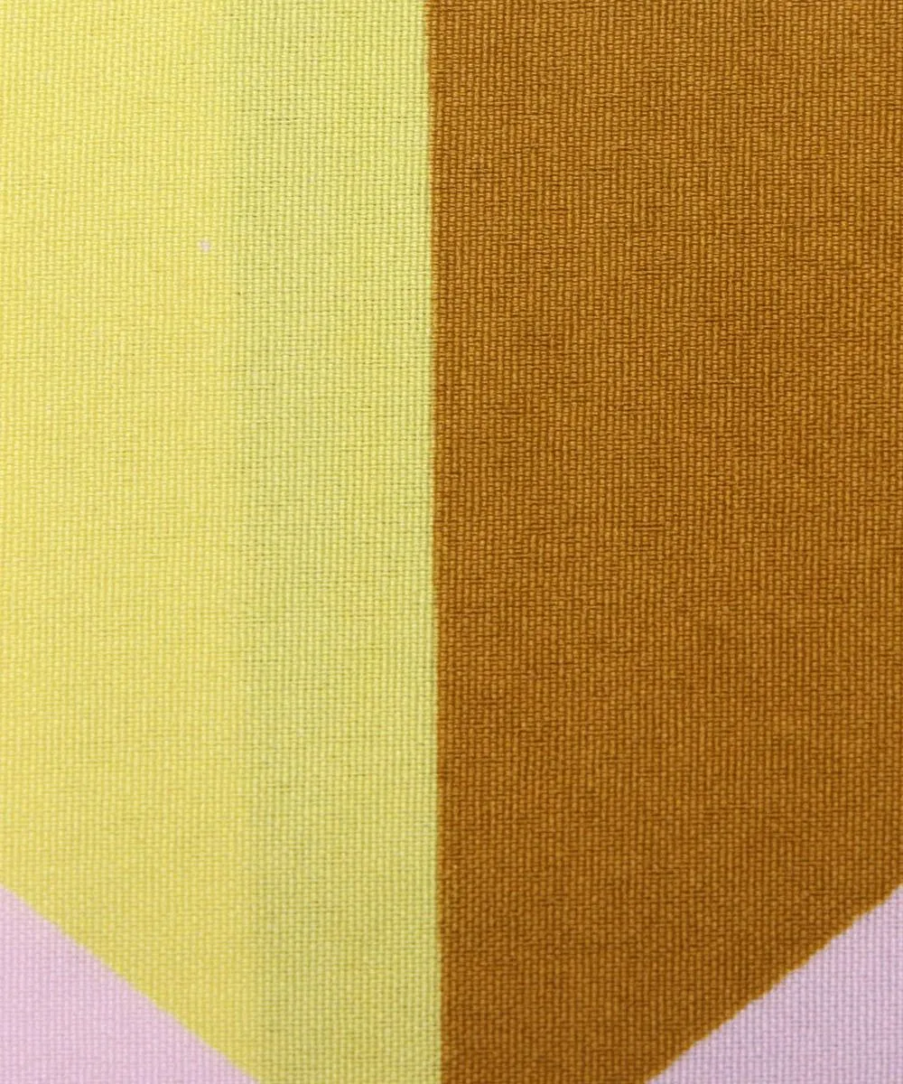 Multi Colour Geometric Print Crepe Fabric
