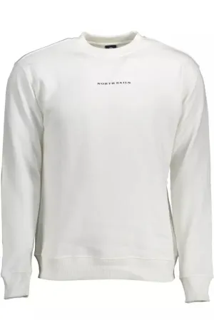 North Sails White Cotton Men Sweater