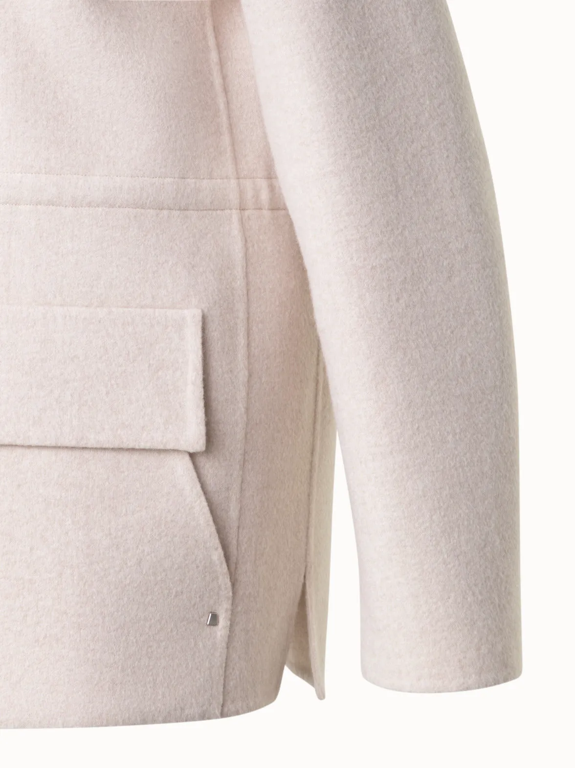 Oversize Shirt Jacket in Cashmere Double-Face