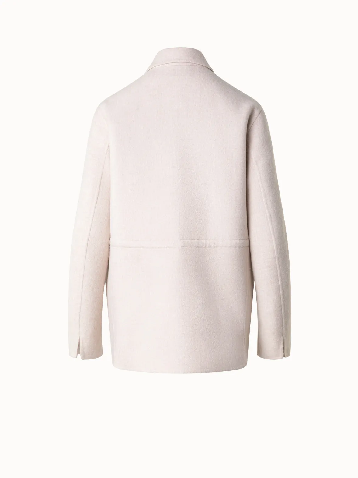 Oversize Shirt Jacket in Cashmere Double-Face