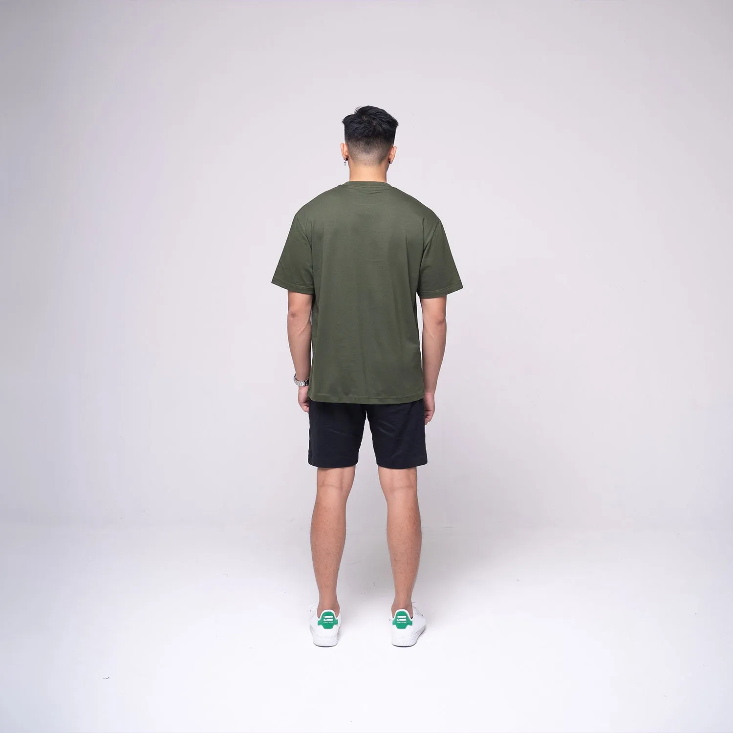 Oversized Basic T-shirt Olive