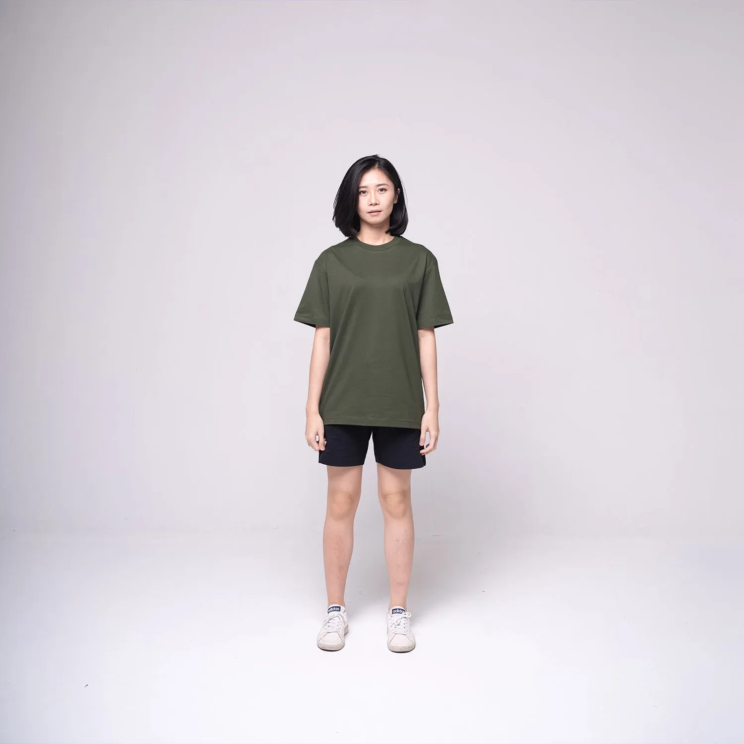 Oversized Basic T-shirt Olive