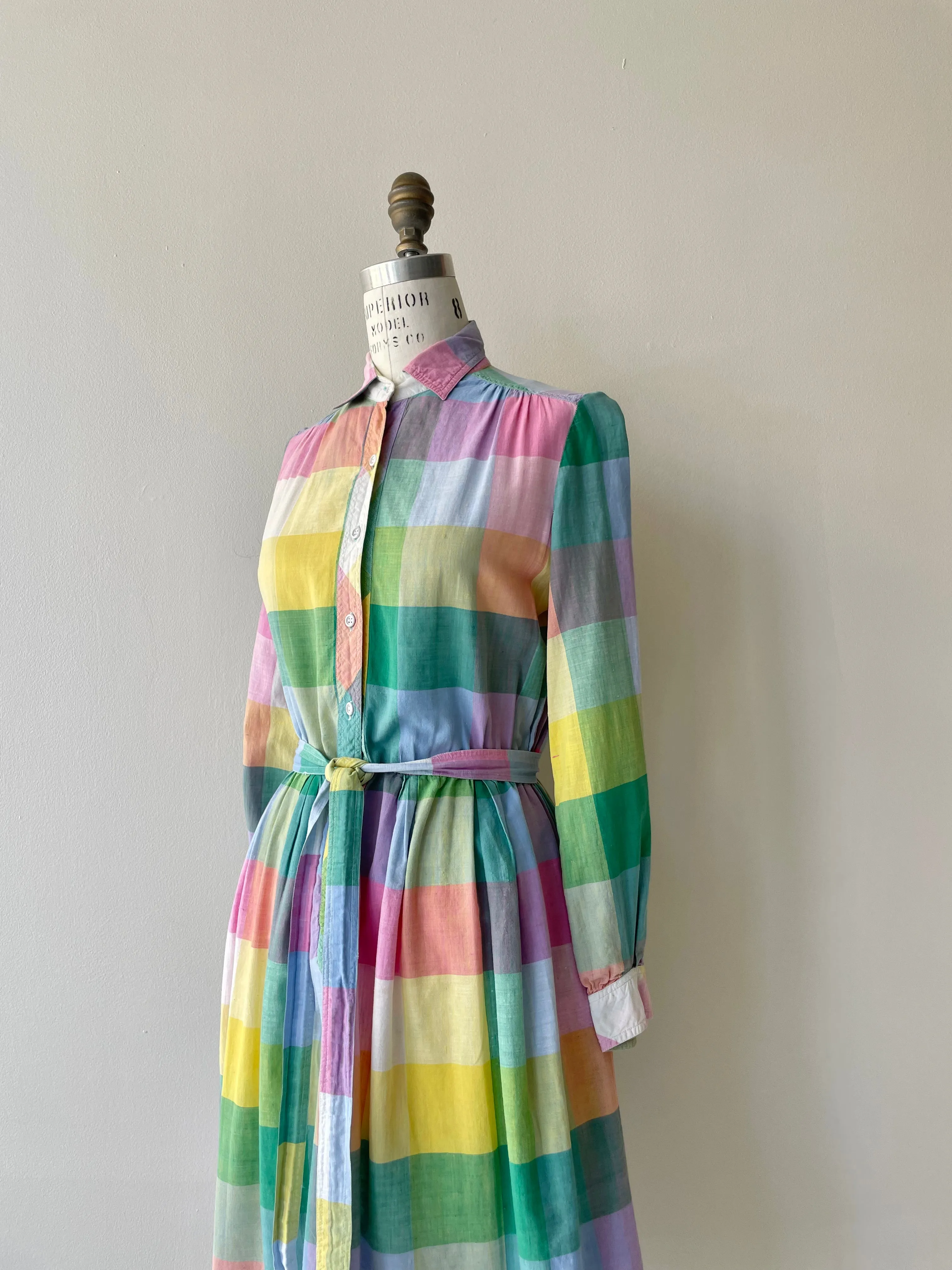 Pastel Madras Dress