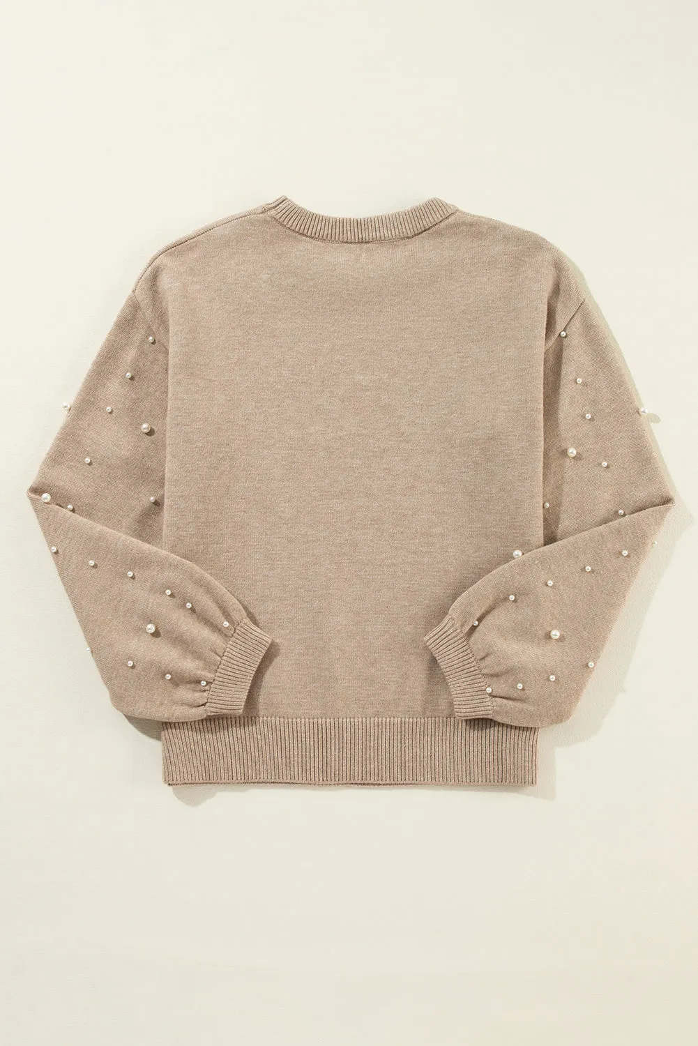 Pearled Round Neck Sweater