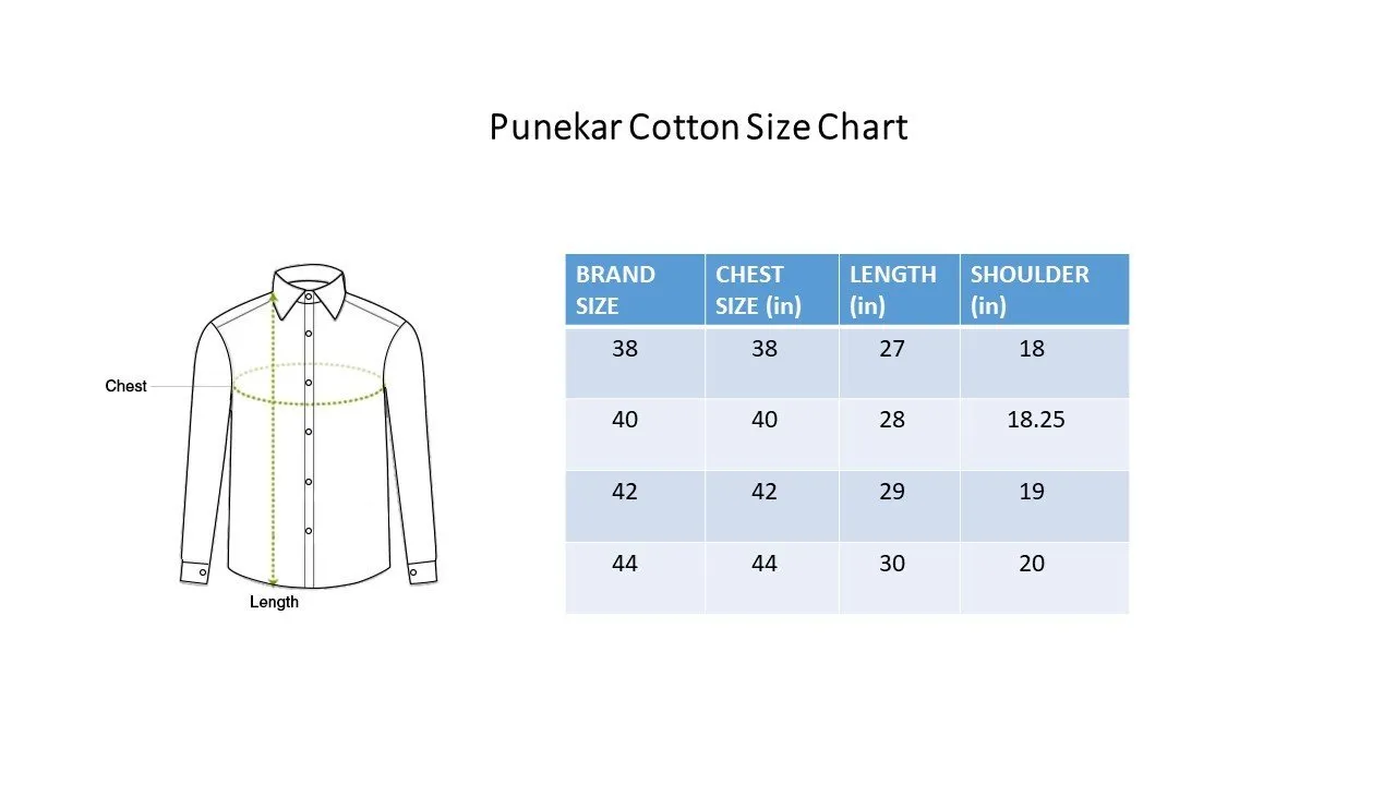 Punekar Cotton Satin Blue Color Full Sleeves Formal Shirt for Men's.