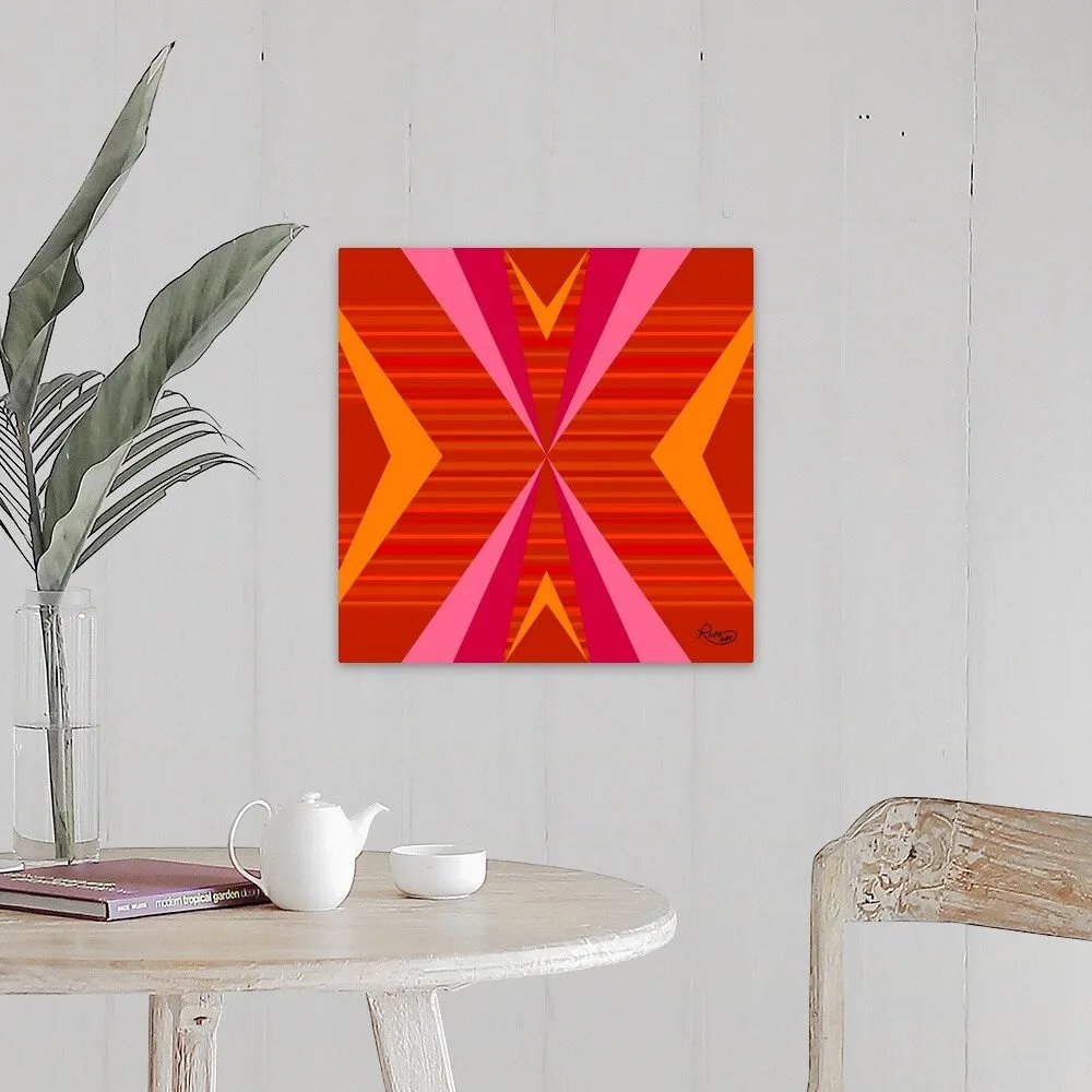 "Bright Orange Pink Yellow" Canvas Wall Art