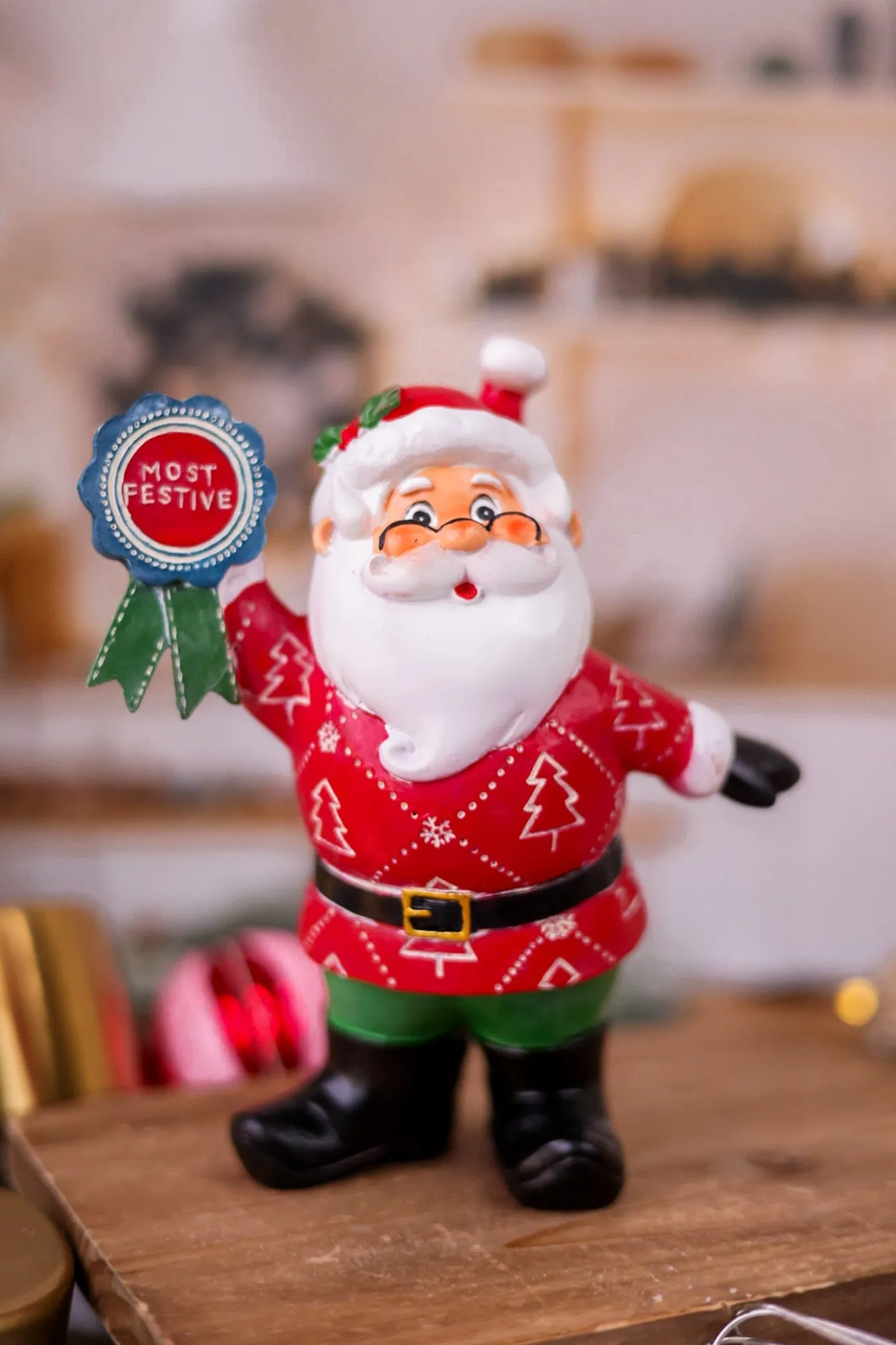 Resin Santa Claus Figurines (4 Styles) FINAL SALE
