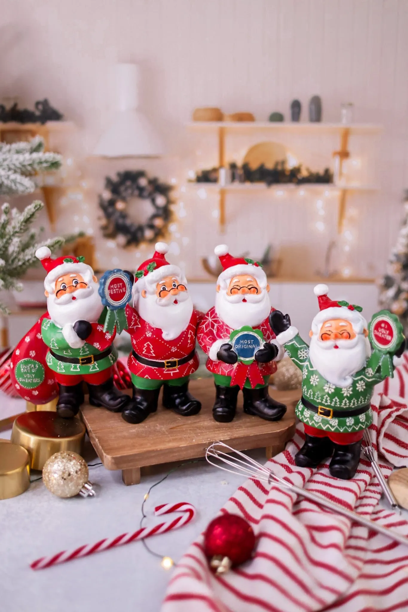 Resin Santa Claus Figurines (4 Styles) FINAL SALE