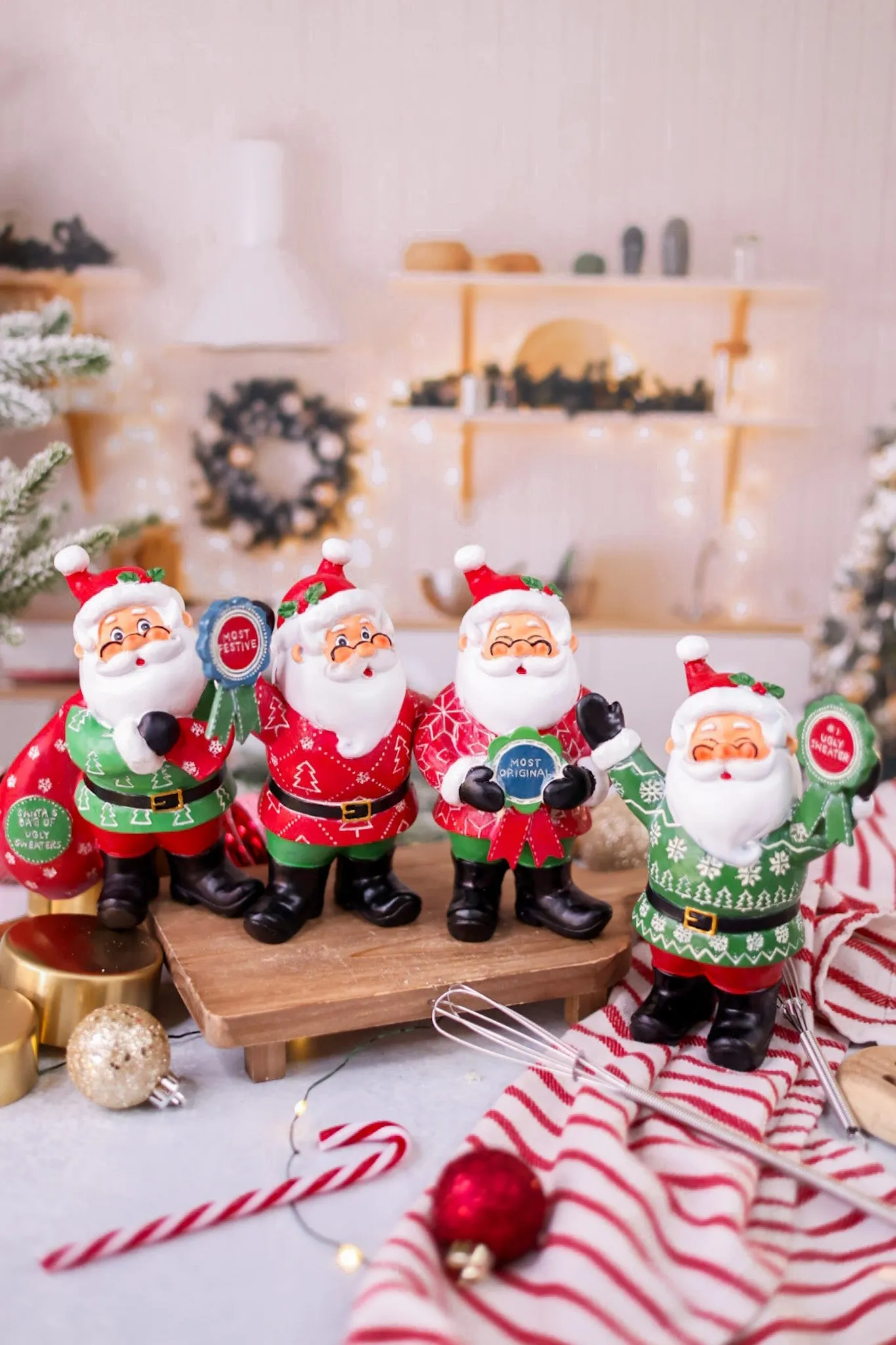 Resin Santa Claus Figurines (4 Styles) FINAL SALE