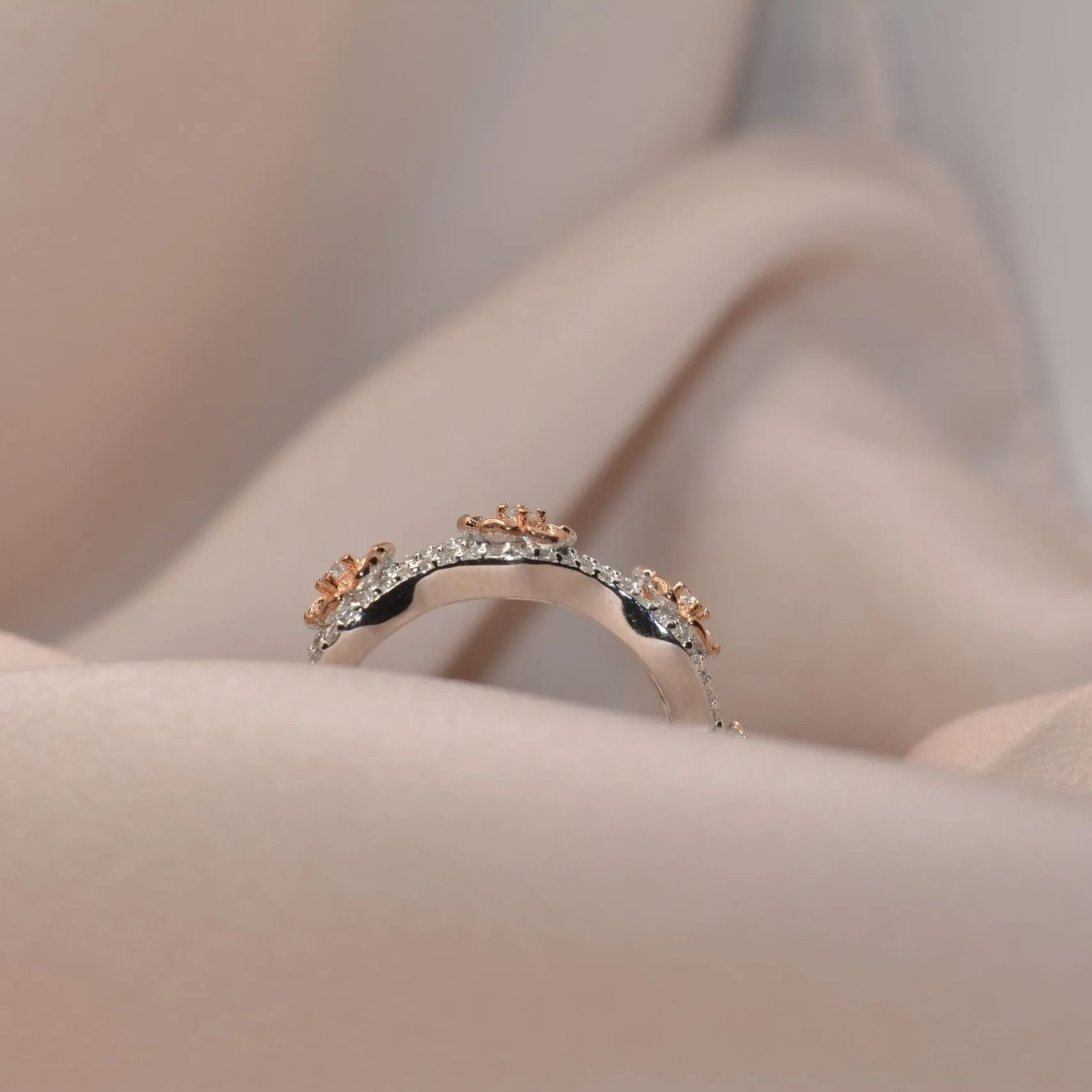 Rose Gold Meadows Ring
