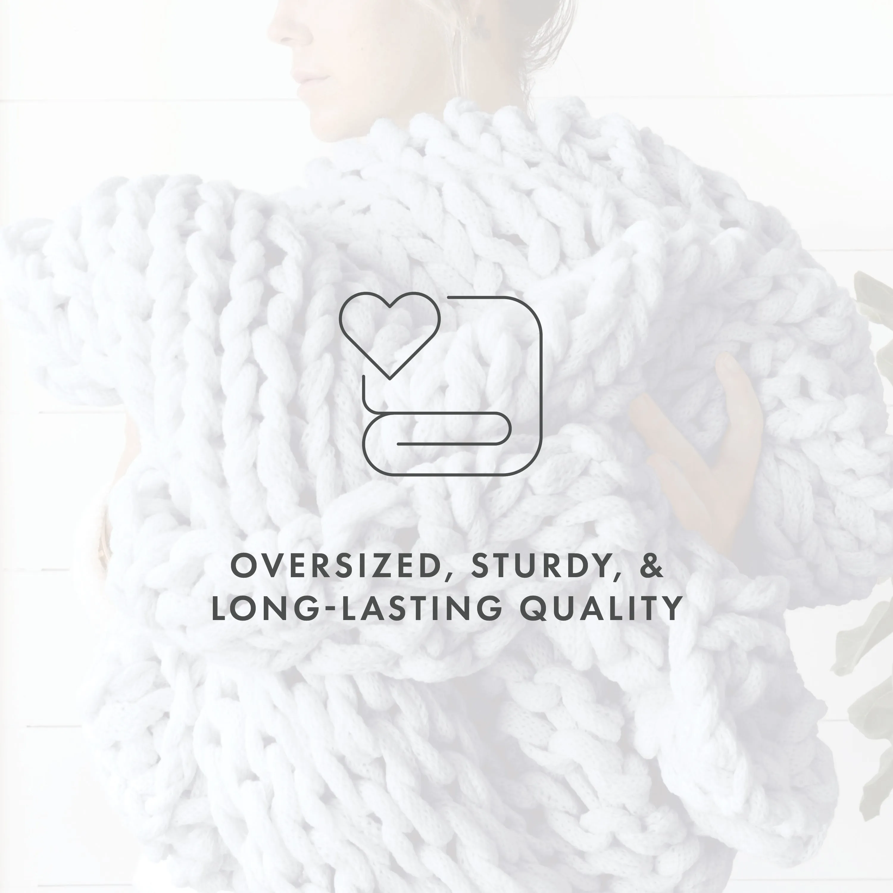 Sale - Oversized Chunky Knit Blanket